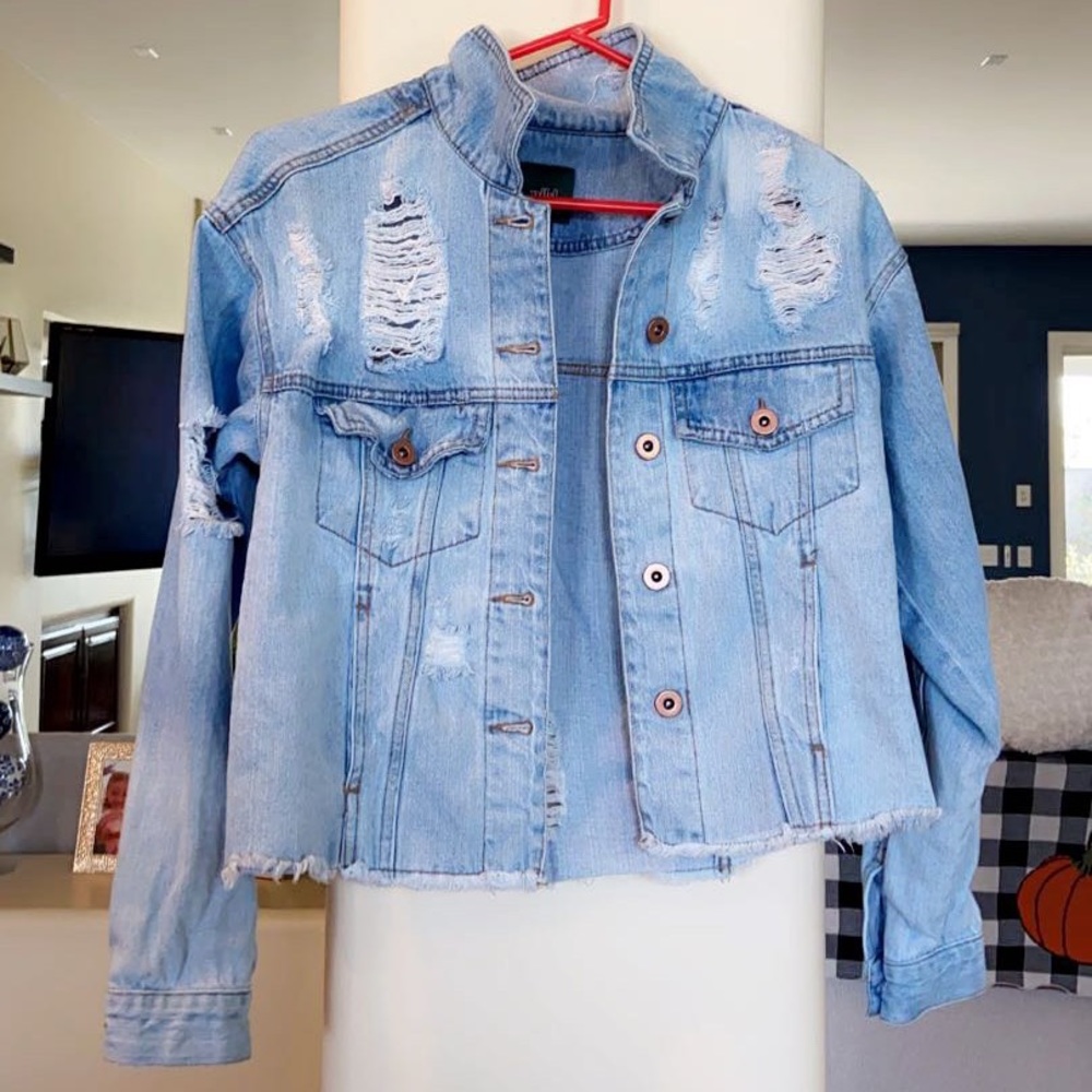 Ripped Jean Jacket